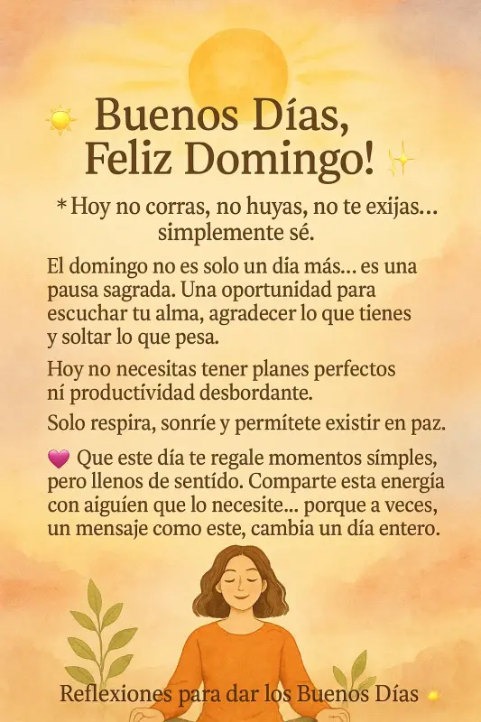 Imagen de Domingo de paz: Permítete simplemente ser y respirar