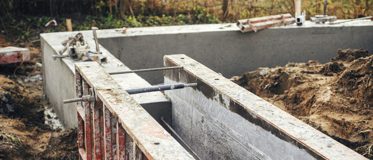 Процесс строительства фундамента