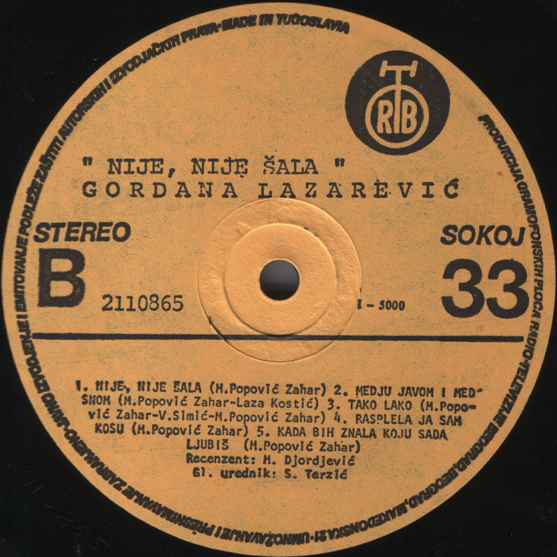 Gordana Lazarevic 1982 sB
