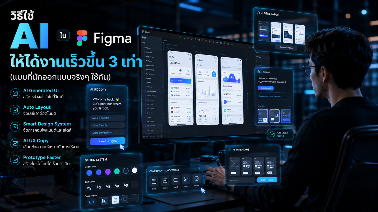 วิธีใช้ AI ใน Figma ให้ได้งานเร็วขึ้น 3 เท่า (แบบที่นักออกแบบจริงๆ ใช้กัน)