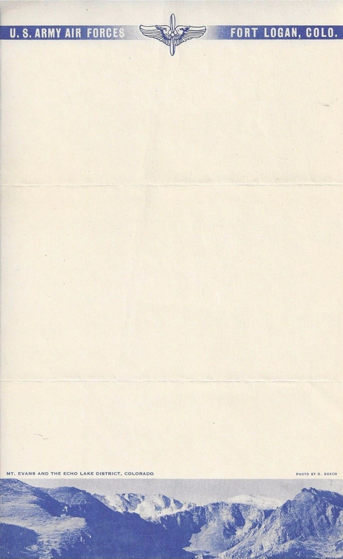 Folio ( US Army Air Forces - Fort Logan, Colorado ) - 01a
