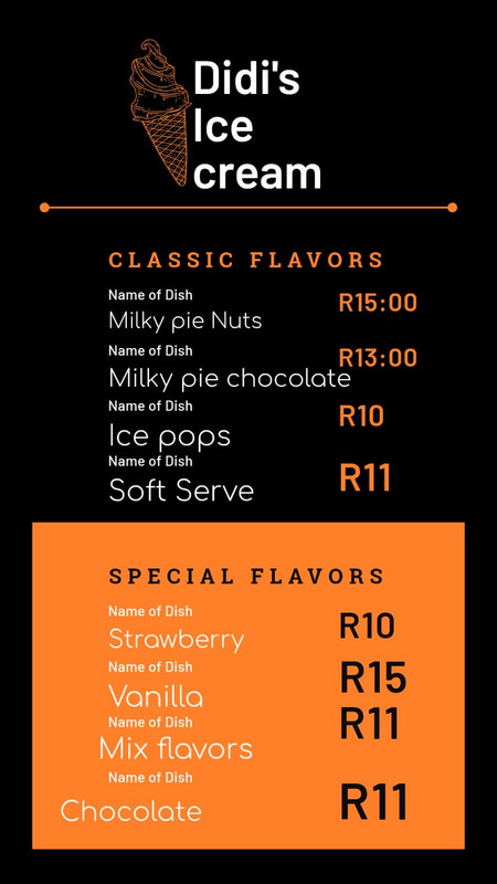 Menu Page 1