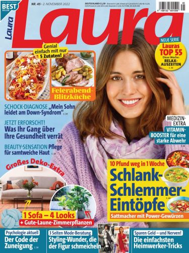 Cover: Laura Frauenzeitschrift No 45 vom 02  November 2022