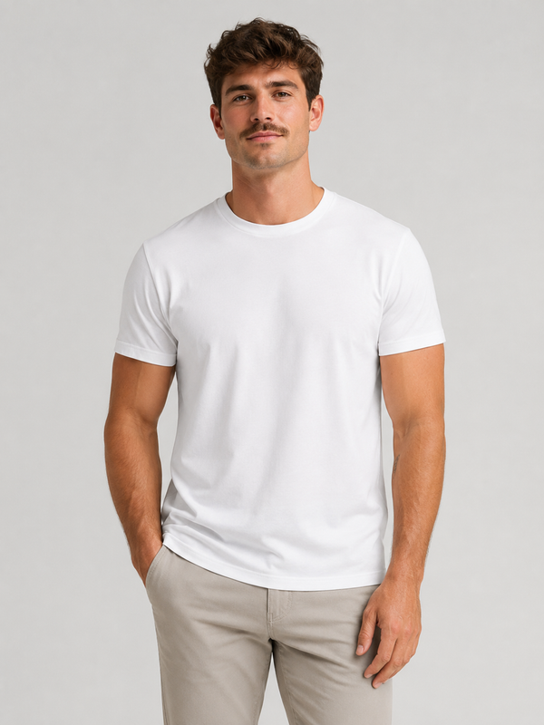 Remera b&aacute;sica color blanco