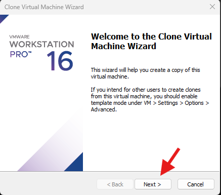Clone wizard
