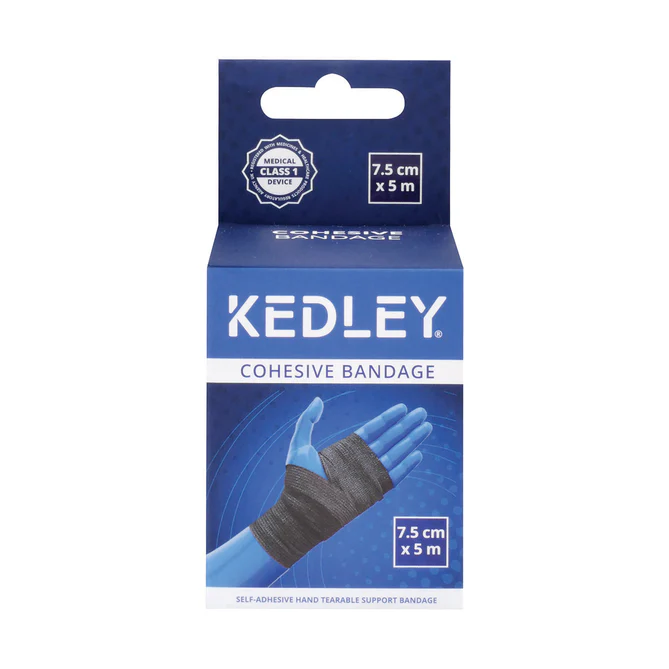 Kedley Cohesive Bandage Black 7.5Cm*5Cm