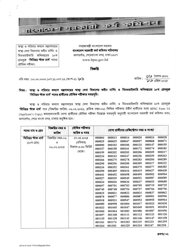 BPSC-Non-Cadre-Senior-Staff-Nurse-Viva-Date-2025-PDF-01