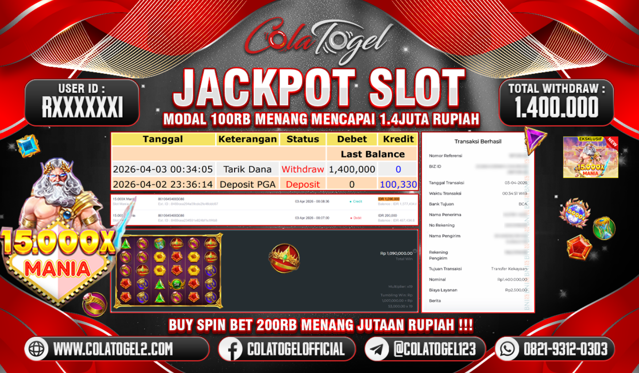 JACKPOT SLOT GACORR!!