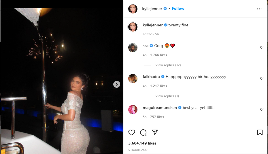 Momen ulang tahun Kylie Jenner