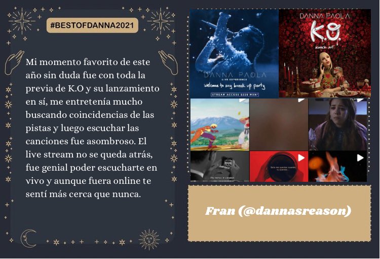 Danna Paola recibe cartas digitales como lo mejor del 2021