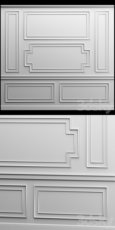 Wall panel - gypsum stucco molding