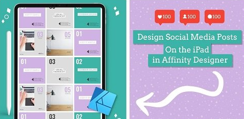 Design a Social Media Post Template Using Affinity Designer on the iPad