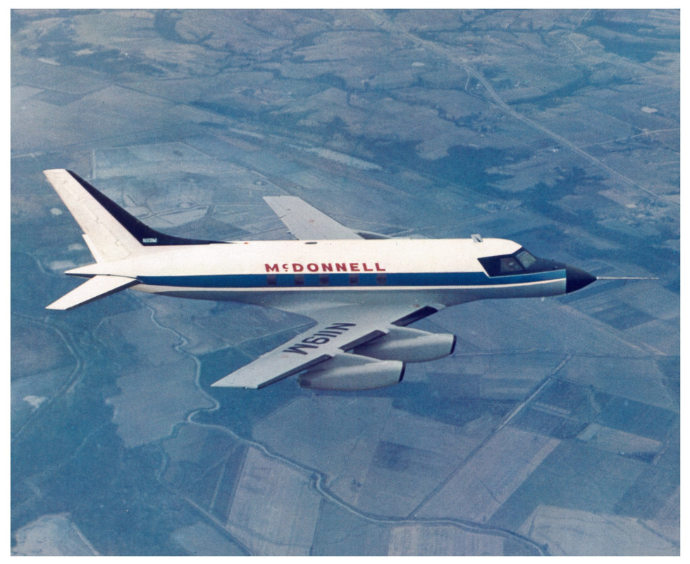 3 McDonnell Model 119 N119M inflight