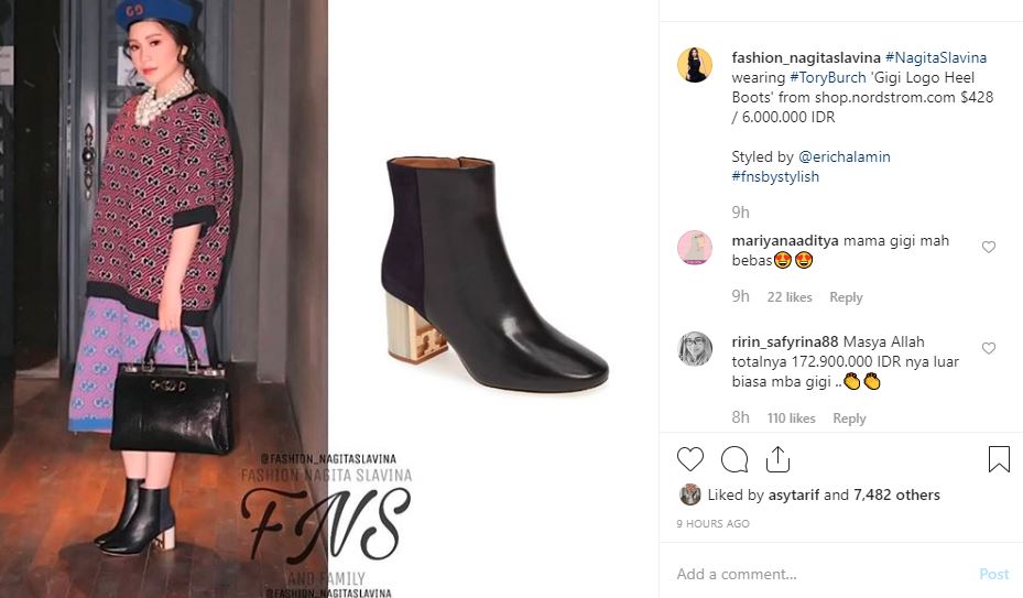 Sepatu Nagita Slavina