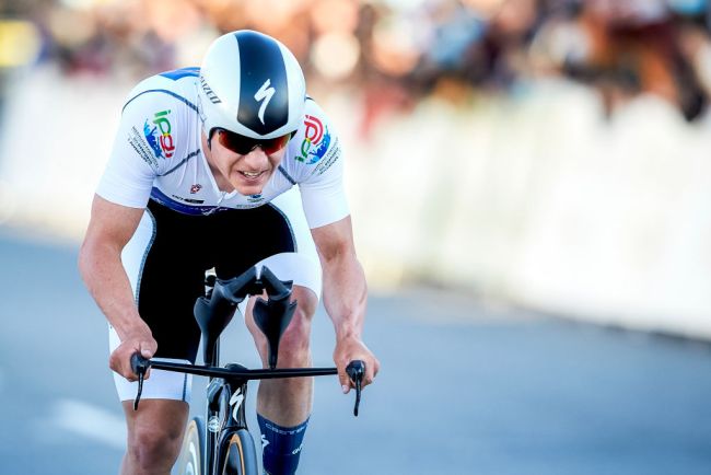 Remco Evenepoel vince la cronometro (foto: Getty Images)