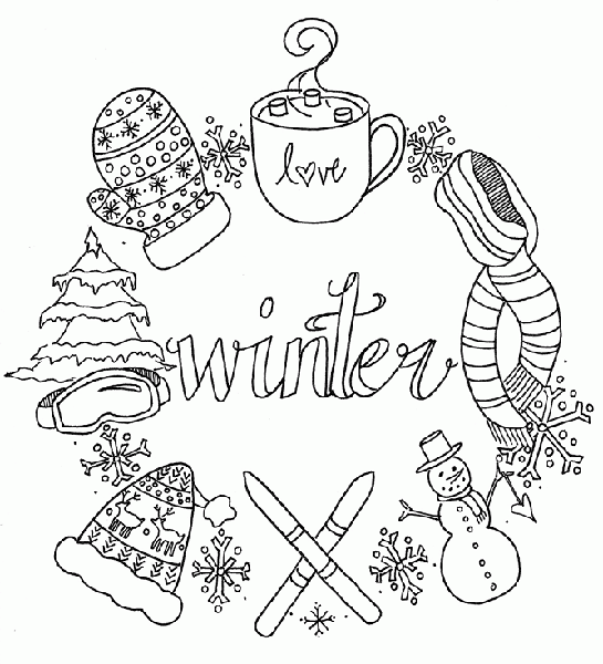 january coloring pages
