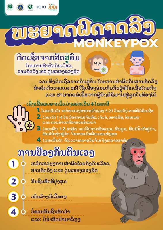 ความรู้เรื่องโรคฝีดาษลิง MONKEYPOX 5 ภาษา