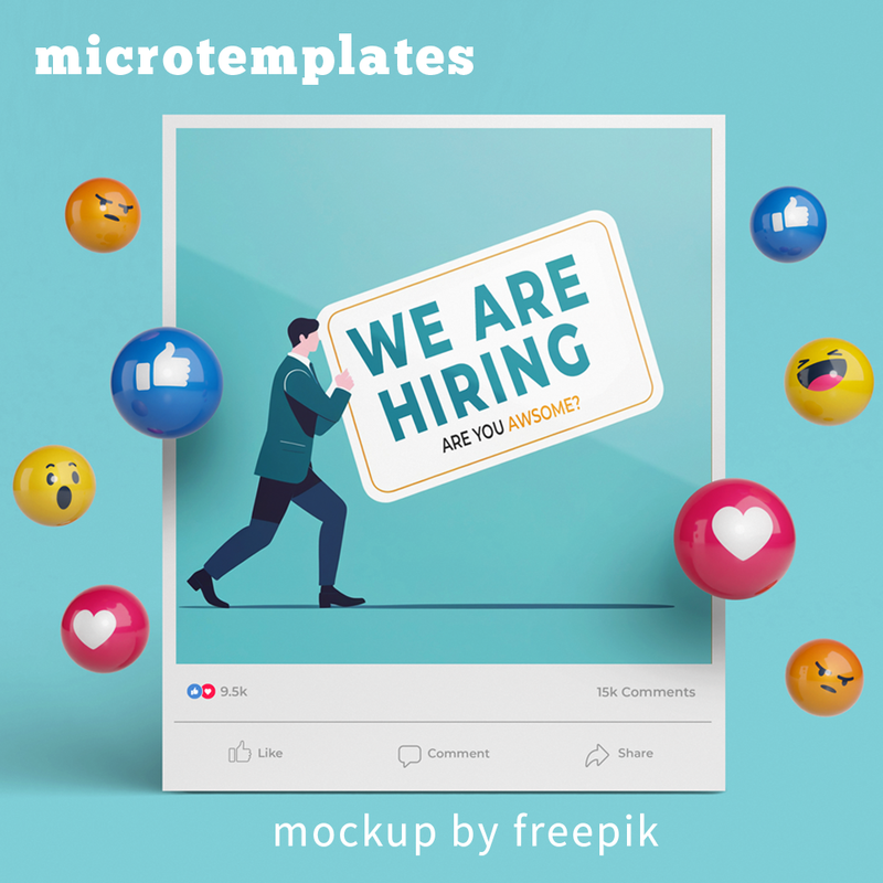 Social Media Hiring Post – Modern Job Opening Templates