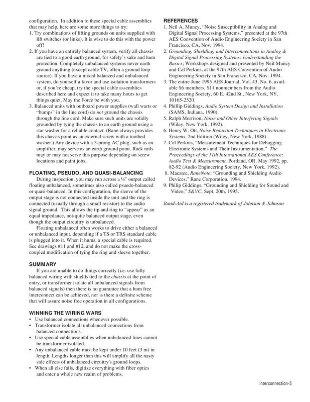 RANE interconnect - Page 5
