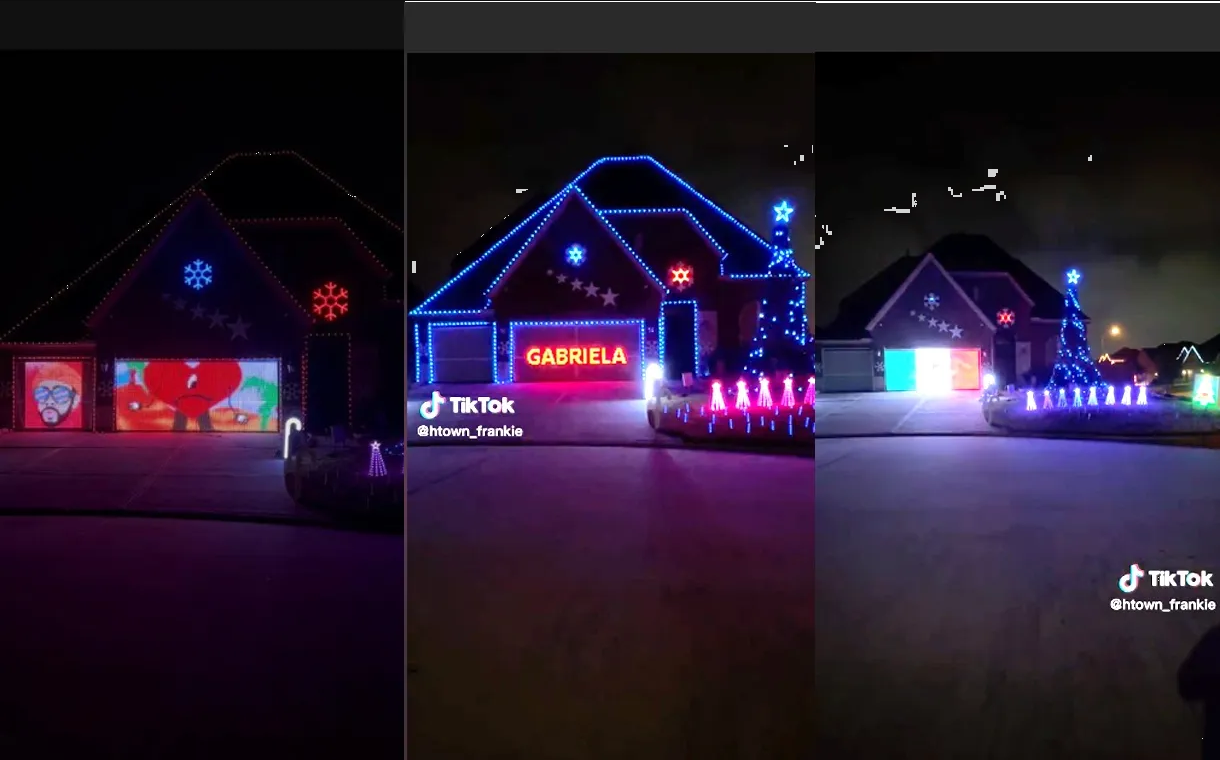 Decoración de Navidad al ritmo de Bad Bunny se hace viral