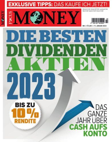 Cover: Focus Money Finanzmagazin No 03 vom 11 Januar 2023
