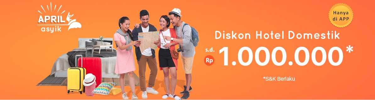 Diskon hotel domestik hingga Rp 1 juta di Aplikasi pegipegi