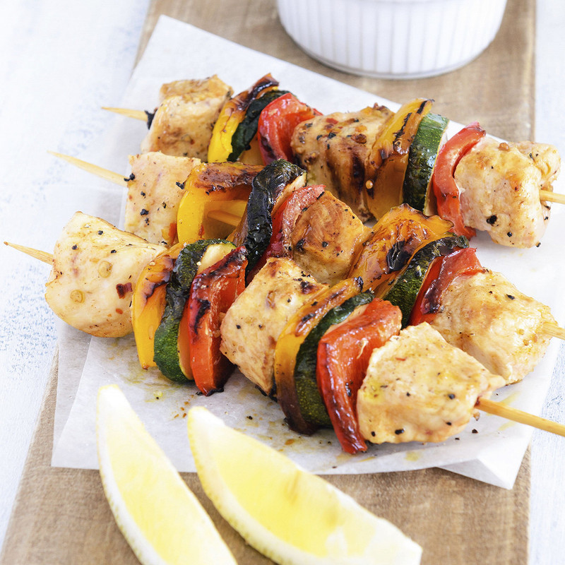 brochettes de dinde