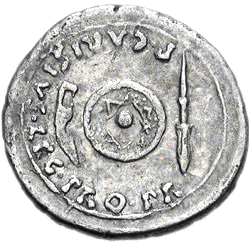 Glosario de monedas romanas. FALCATA. 1