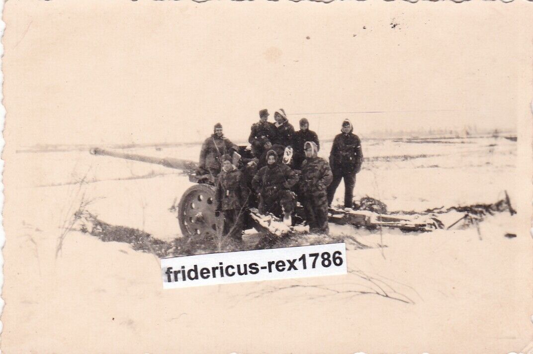 Foto Panzerjäger tank destroyer Artillerie Geschütz Ostfront camo Splittertarn