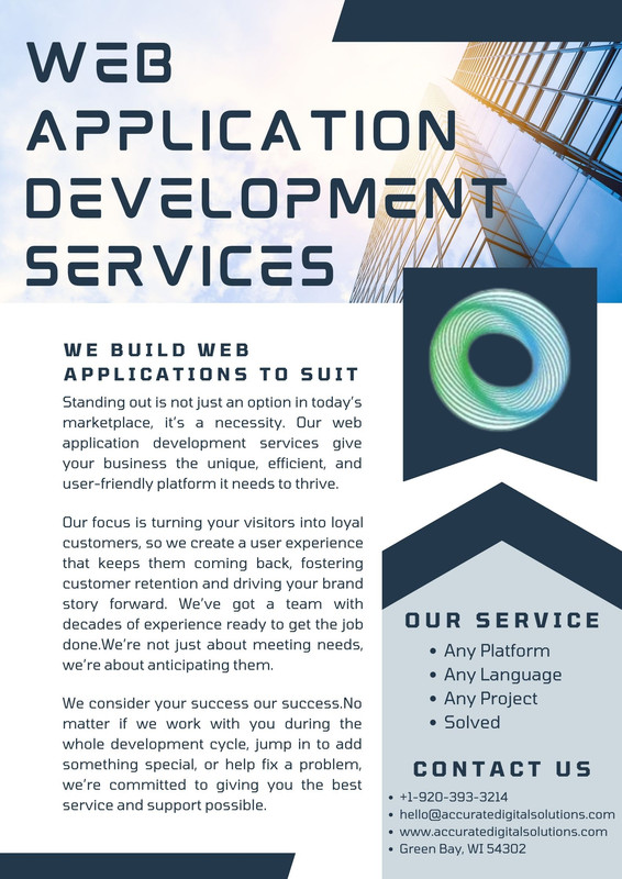 Web Application Development Service - accuratedigitalsolutions.com