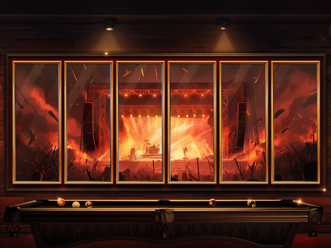 Rockin Rollers Stadium Background