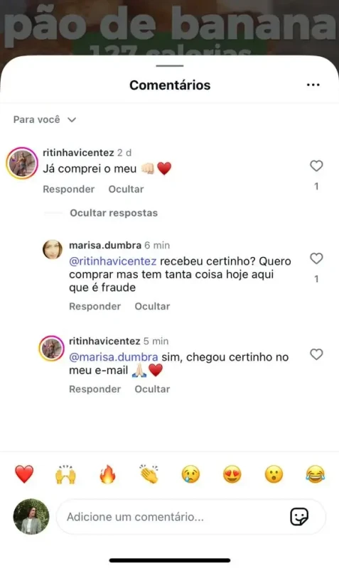 Depoimento de cliente satisfeito