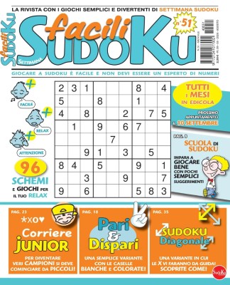 Facili Sudoku - Agosto 2024