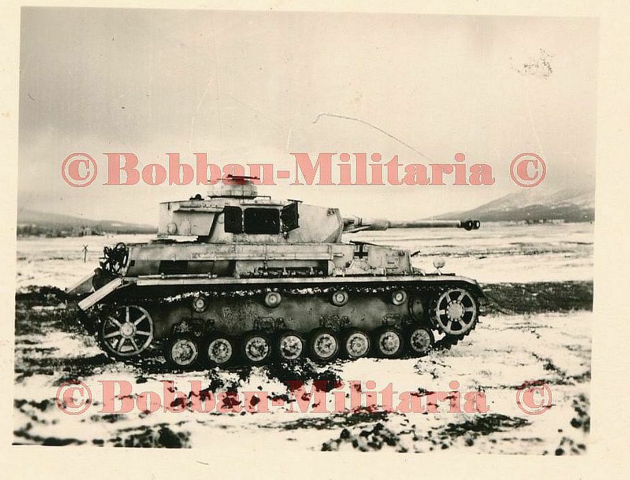 Russland Panzerkampfwagen IV Langrohr Front weiße Winter-Tarnung Panzer 4 !