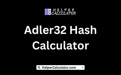 Adler32 Hash Calculator