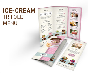 Frozen Yogurt Trifold Menu - 2