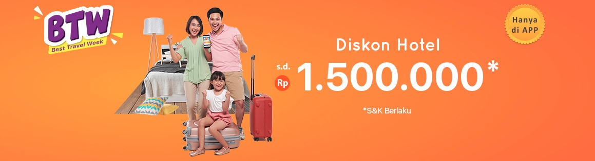 Diskon hotel hingga Rp 1.5 juta dari Pegipegi.com