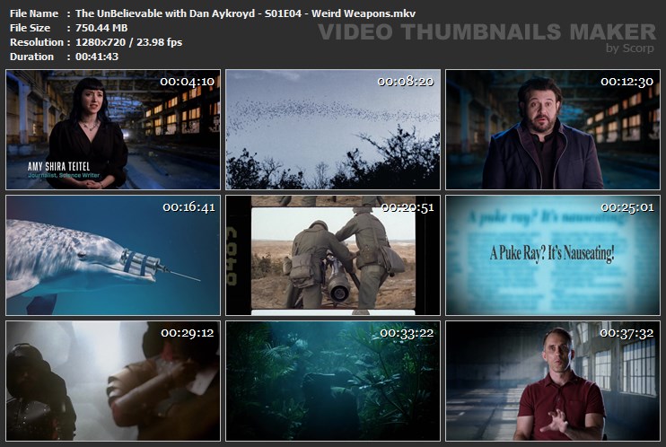 The UnBelievable with Dan Aykroyd - S01E04 - Weird Weapons.mkv