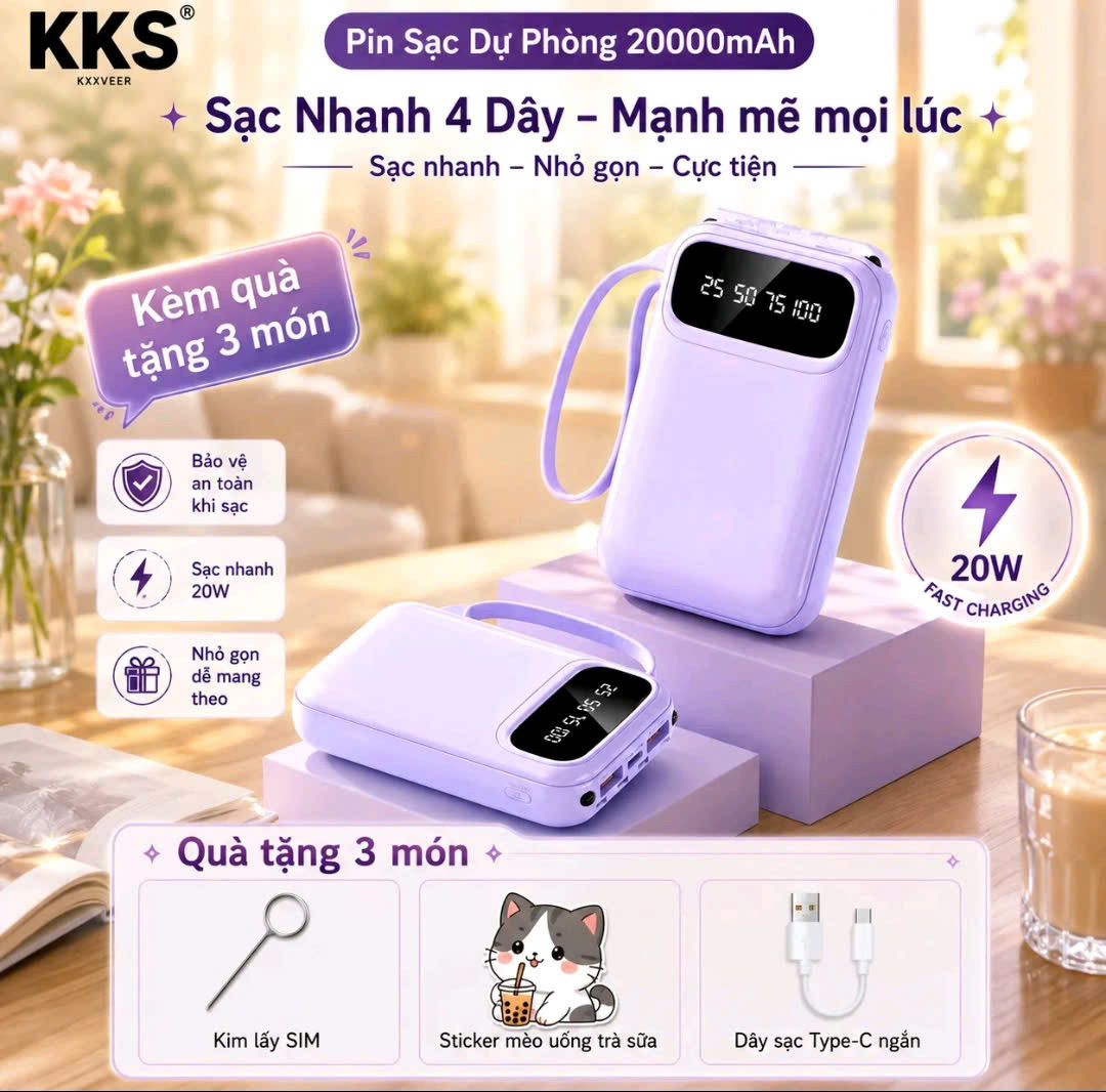 Sạc Dự Phòng 20.000 ahm