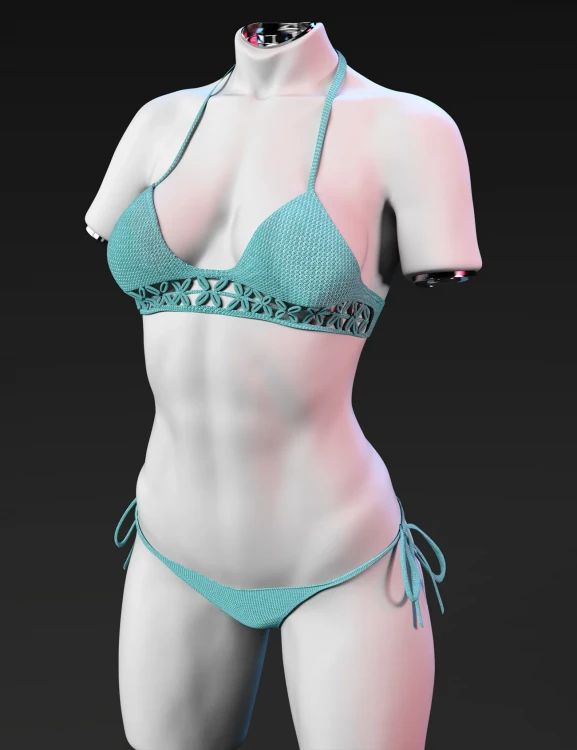 X-Fashion Crochet Bikini for Genesis 9