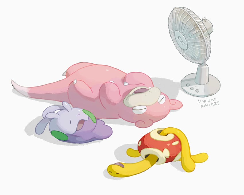 goomy-slowpoke-and-shuckle-pokemon-drawn