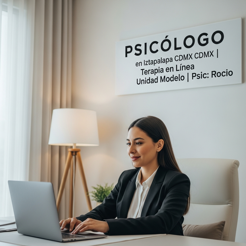 Psicóloga en sesión virtual con paciente