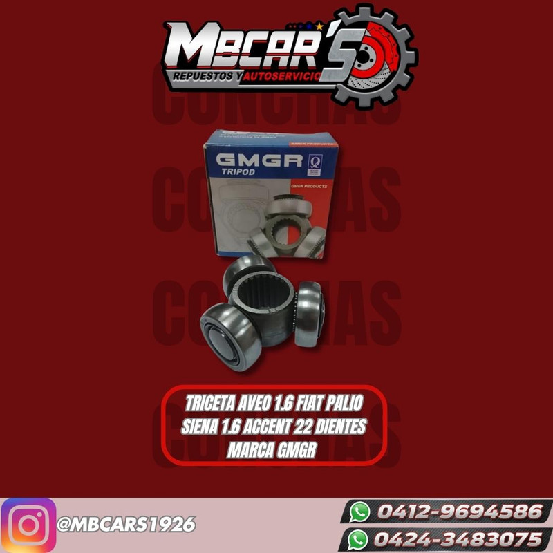 TRICETA AVEO 1.6 FIAT PALIO SIENA 1.6 ACCENT 22 DIENTES