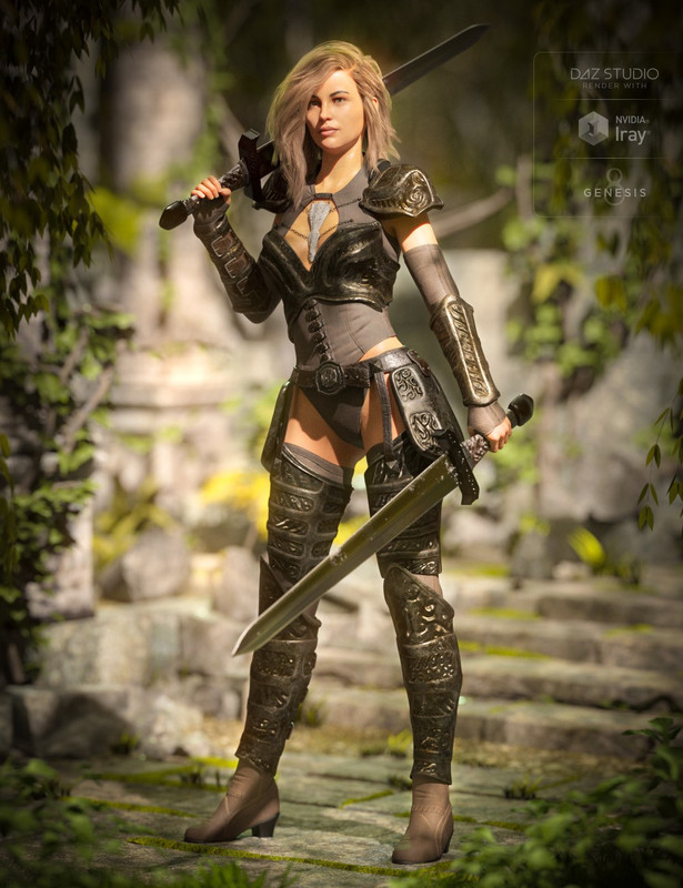 Throne Defender Armor for Genesis 8 Female(s)