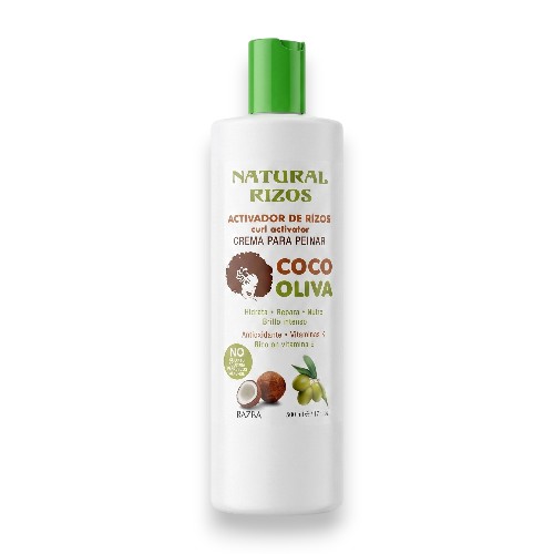 Natural Rizos Crema Para Peinar Activador de Rizos Coco Oliva 17 Oz