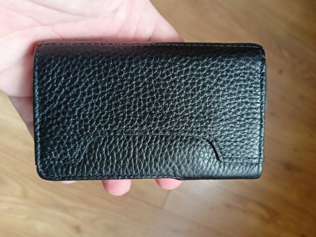 Черно RFID портмоне за карти и банкноти, естествена кожа BITMORE до 21. ...