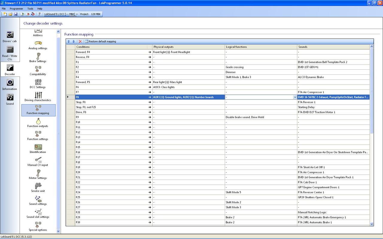 PumpUpAirFunctionMapping