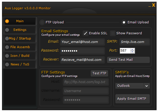 Aux Logger v3.0.0.0 Monitor Aux Logger v3.0.0.0 Monitor