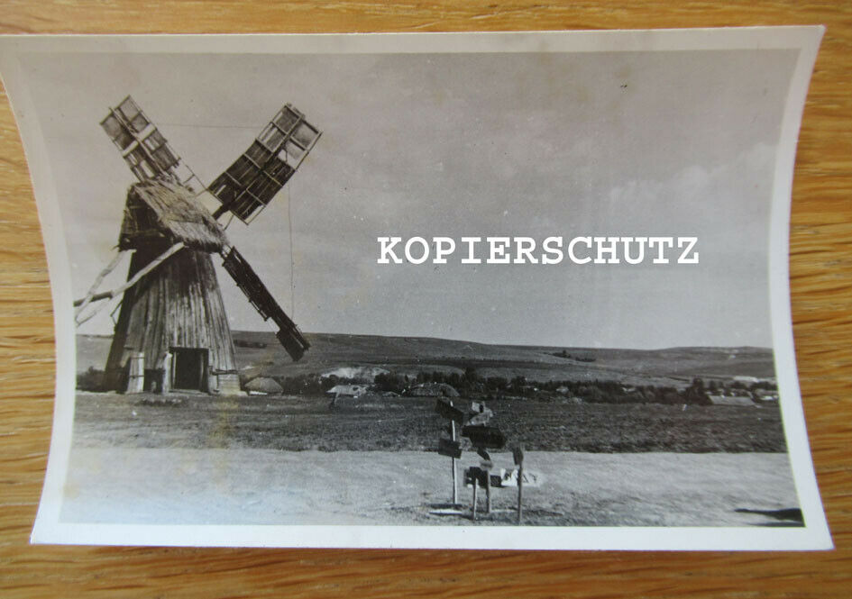 Altes Foto Windmühle in Russland von 1942