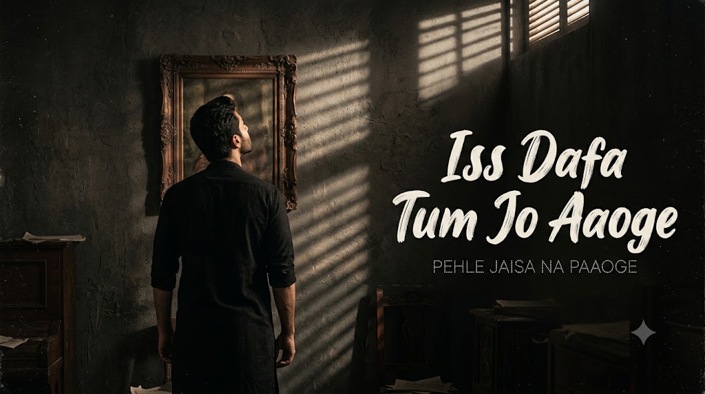 AI-generated example result for the youtube-thumbnail prompt: Music & Lyric Video – "Iss Dafa Tum Jo Aaoge / PEHLE JAISA NA PAAOGE" | Lyric Video Youtube Thumbnail AI YouTube Thumbnail Prompt